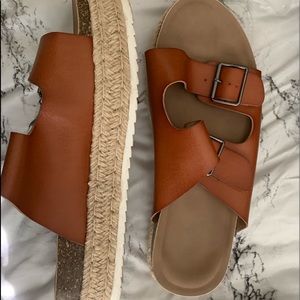 🧡 Cognac Faux Leather Platform Sandal - Torrid 🧡